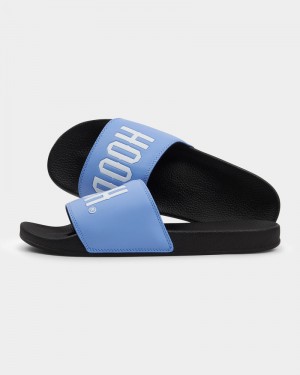 Black / Blue / White Men's Hoodrich OG Core Sliders | USA LGHCAN572