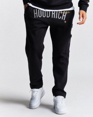 Black / Gold / Grey Men's Hoodrich Stature Joggers | USA PLZYID295