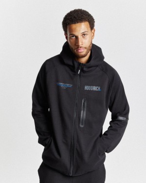 Black / Grey / Blue Men's Hoodrich OG Cycle Full Zip Hoodie | USA VLDYHJ978