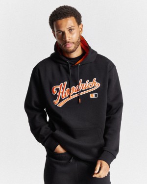 Black / Grey / Orange Men's Hoodrich Fort Hoodie | USA SNEKIW745