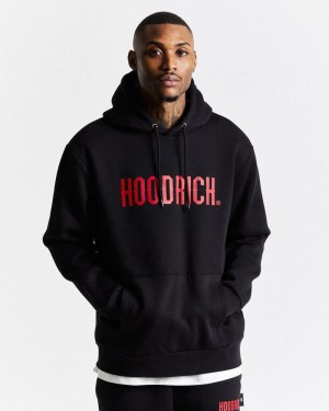 Black / Red Men's Hoodrich OG Core Hoodie | USA HQDRUN796