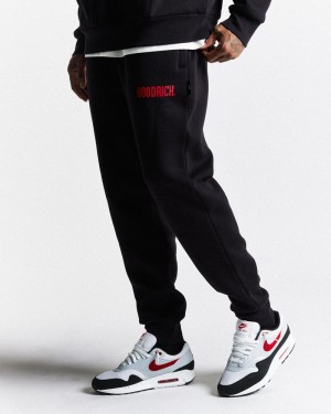 Black / Red Men's Hoodrich OG Core Joggers | USA IVXBUP402