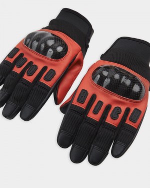 Black / Red Men's Hoodrich OG Tactical Gloves | USA BKLYJC861