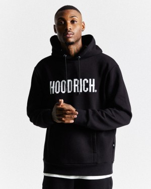 Black / White Men's Hoodrich OG Core Hoodie | USA RIDASW069