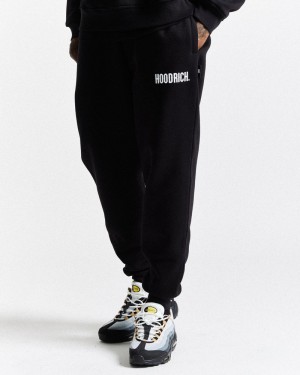 Black / White Men's Hoodrich OG Core Joggers | USA GFYPHI392