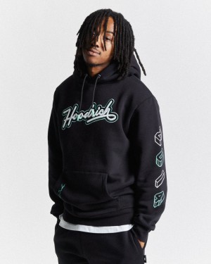 Black / White / Blue Men's Hoodrich Arena Hoodie | USA TIUZMO813