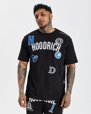 Black / White / Blue Men's Hoodrich OG Pacific V2 T-Shirt | USA NRKVOG728