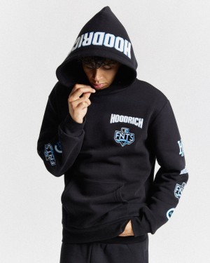 Black / White / Blue Men's Hoodrich Rival Hoodie | USA ISJCMG780