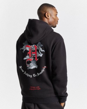 Black / White / Red Men's Hoodrich Empire Hoodie | USA FBJYXR309