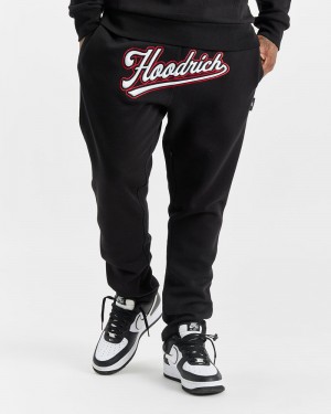 Black / White / Red Men's Hoodrich Stadium Joggers | USA BDHWEL253