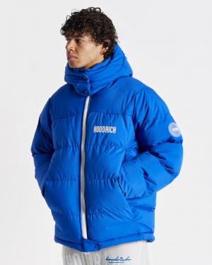 Blue / White Men's Hoodrich OG Phenom Puffer Jacket | USA IFPVQH896