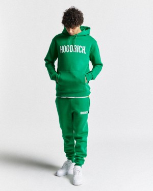 Green / White Men's Hoodrich OG Core Set Tracksuit | USA NCOFUE614