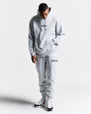 Grey / Black Men's Hoodrich OG Core Small Logo Set Tracksuit | USA WCEPYX164