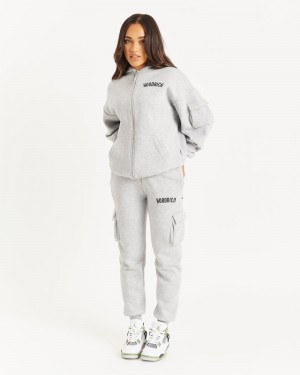 Grey / Black Women's Hoodrich OG Luna Cargo Joggers | USA GQABFW215