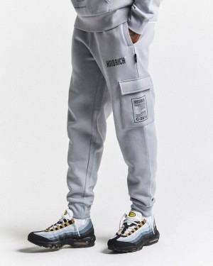 Grey / Black / White Men's Hoodrich OG Akira Joggers | USA WUSFYB079