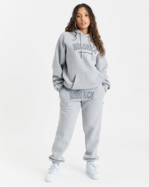 Grey / Blue / Black Women's Hoodrich OG Breeze Joggers | USA ZXTKHB301