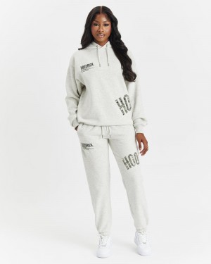 Grey / Camo Women's Hoodrich OG Crescent Joggers | USA KTHOCV538