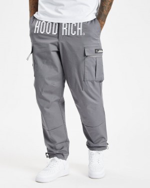 Orange / White Men's Hoodrich OG Trek Cargo Pants | USA KPSJTM274