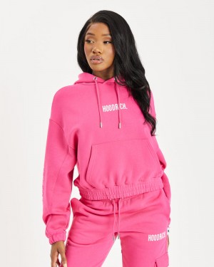 White Women's Hoodrich OG Revolve Hoodie | USA HZNOLR586