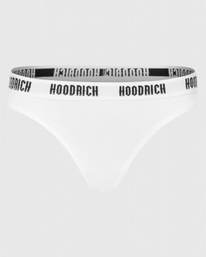 White / Black Women's Hoodrich OG Core Brief Underwear | USA LPXKHQ280