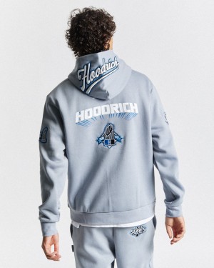 White / Blue Men's Hoodrich Stadium Hoodie | USA JBECRX815