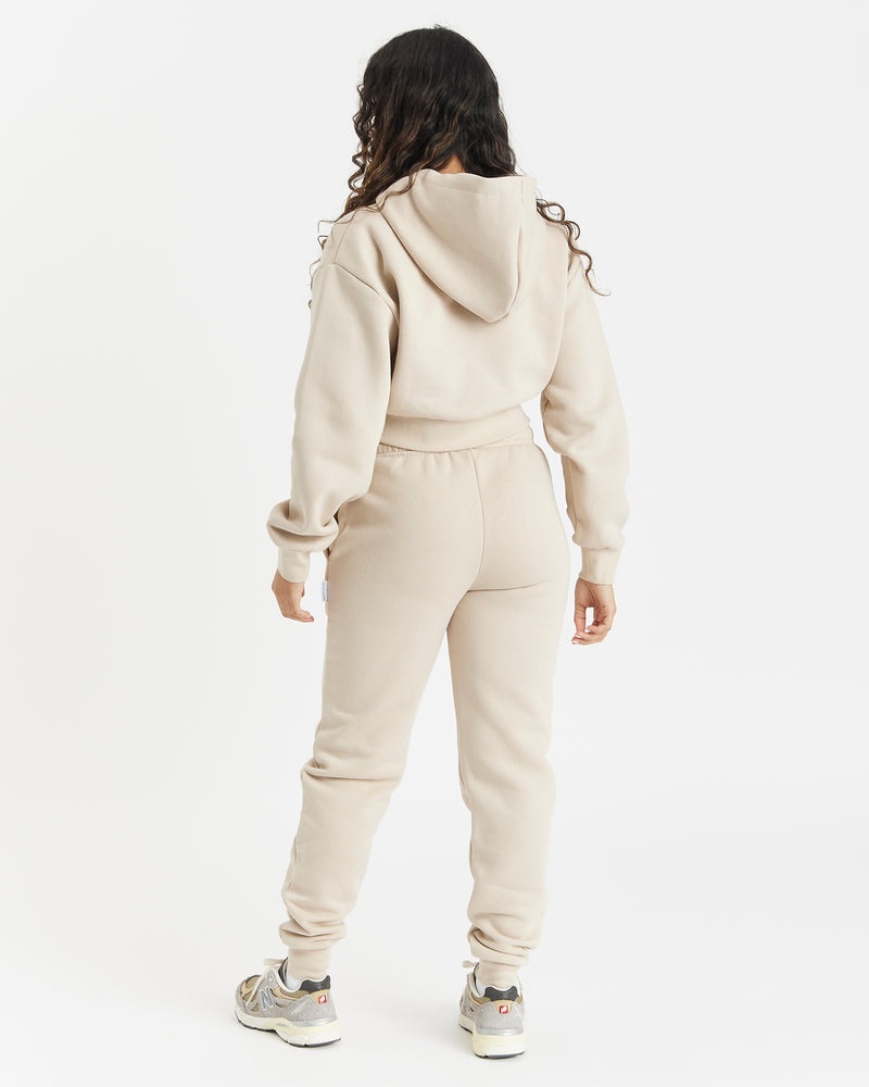 Beige / White Women's Hoodrich OG Kraze Slim Joggers | USA OIVHME593