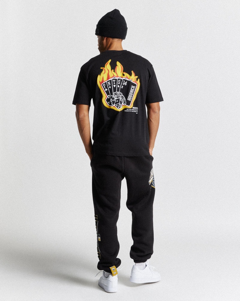 Black Men's Hoodrich Luck T-Shirt | USA PZWDTM075