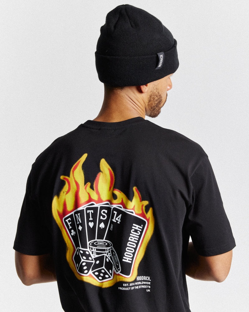 Black Men's Hoodrich Luck T-Shirt | USA PZWDTM075