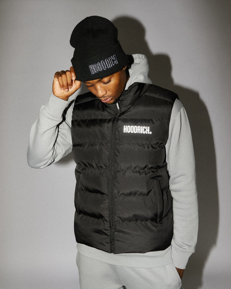 Black Men's Hoodrich OG Stack Gilet | USA MXRAWC175