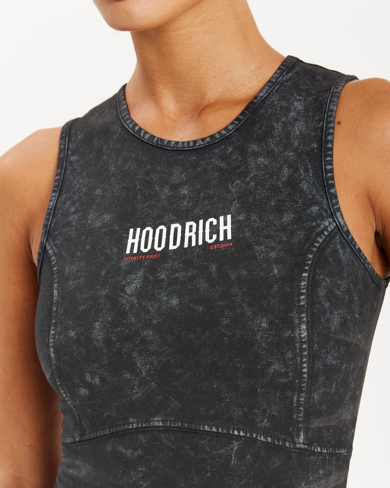 Black Wash / Red Women's Hoodrich Peak Bodysuit | USA XPALUI265