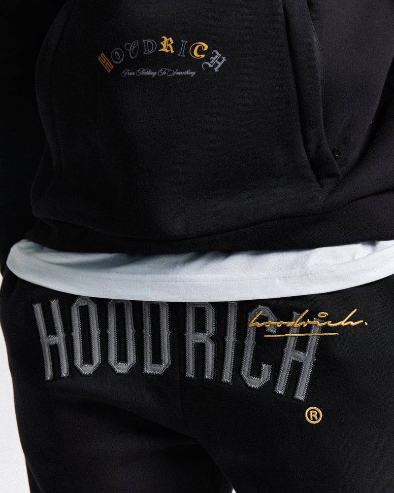 Black / Gold / Grey Men's Hoodrich Stature Joggers | USA PLZYID295