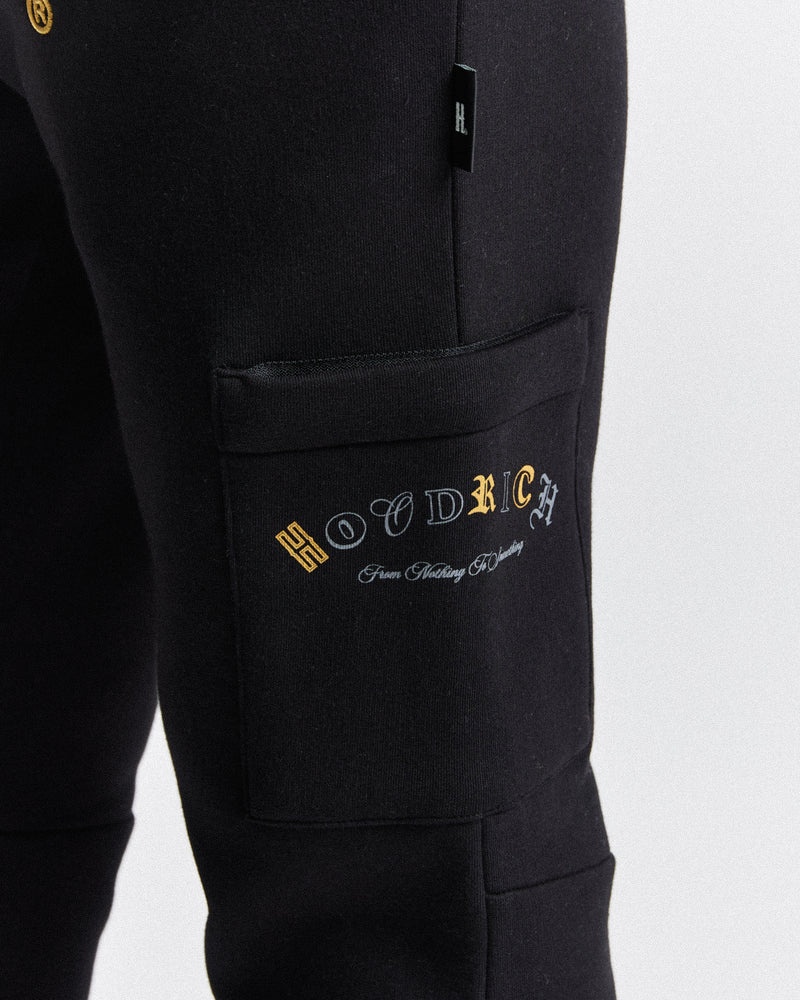 Black / Gold / Grey Men's Hoodrich Stature Joggers | USA PLZYID295