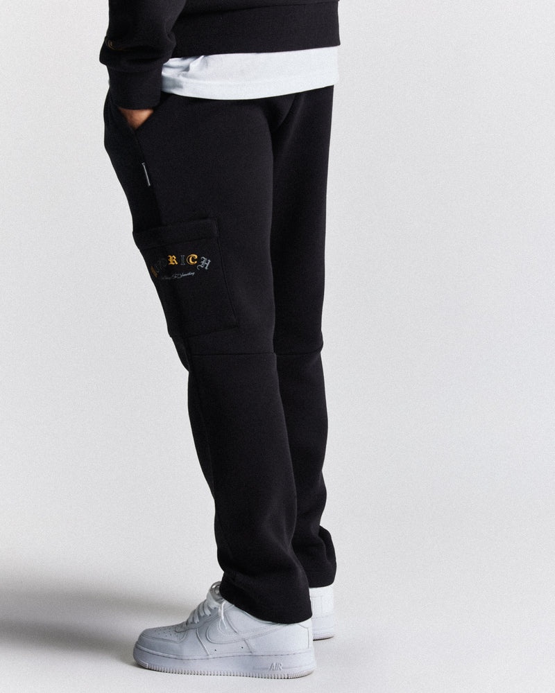 Black / Gold / Grey Men's Hoodrich Stature Joggers | USA PLZYID295