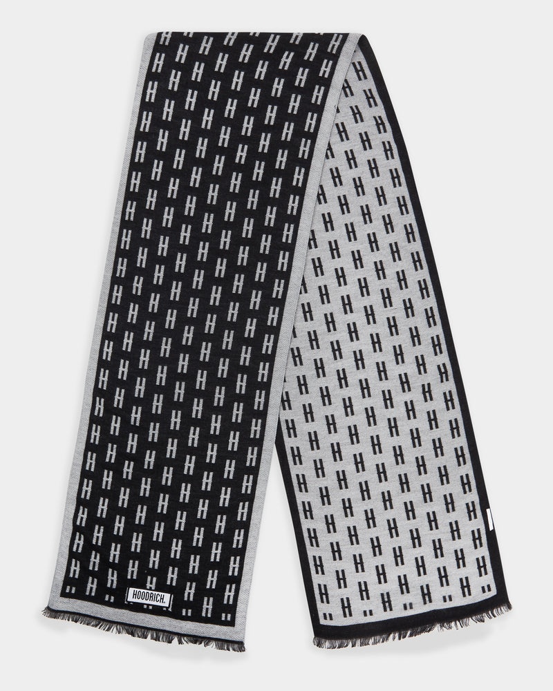 Black / Grey Men's Hoodrich OG Exclusive Reversible Scarf | USA OAYPMF597