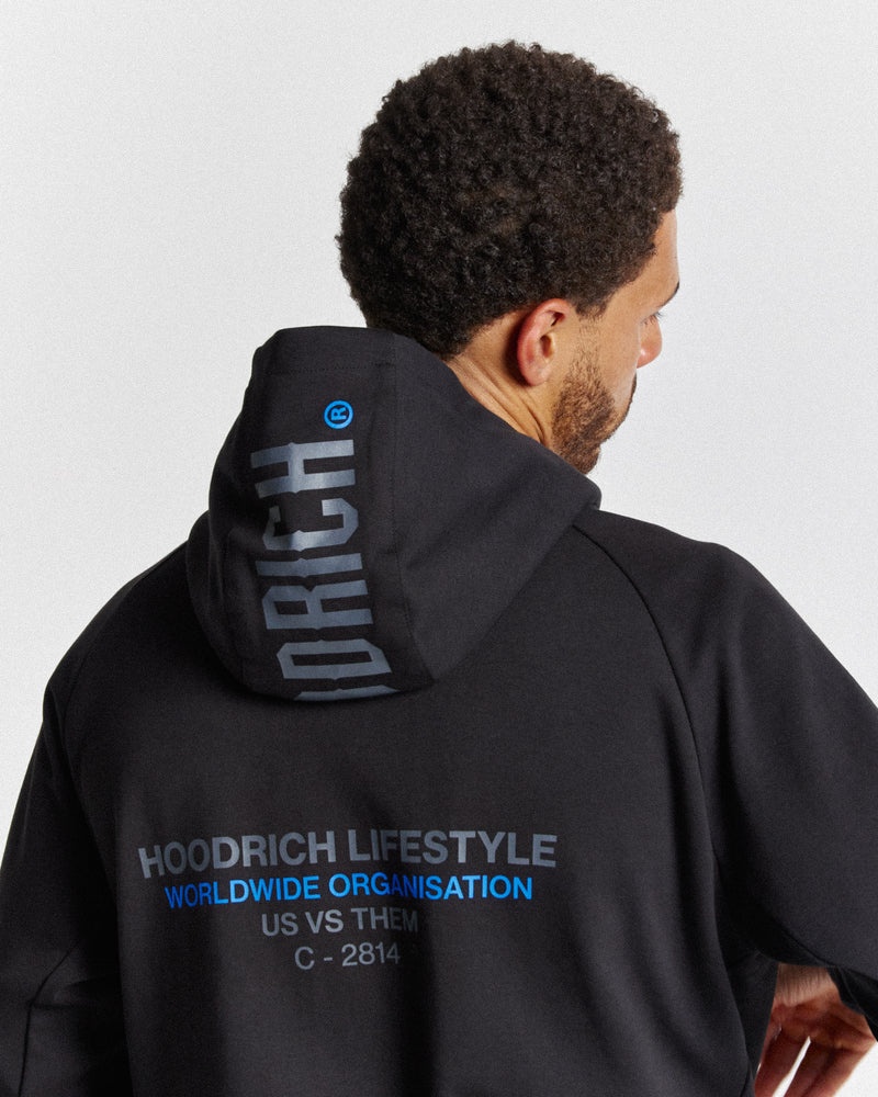 Black / Grey / Blue Men's Hoodrich OG Cycle Full Zip Hoodie | USA VLDYHJ978