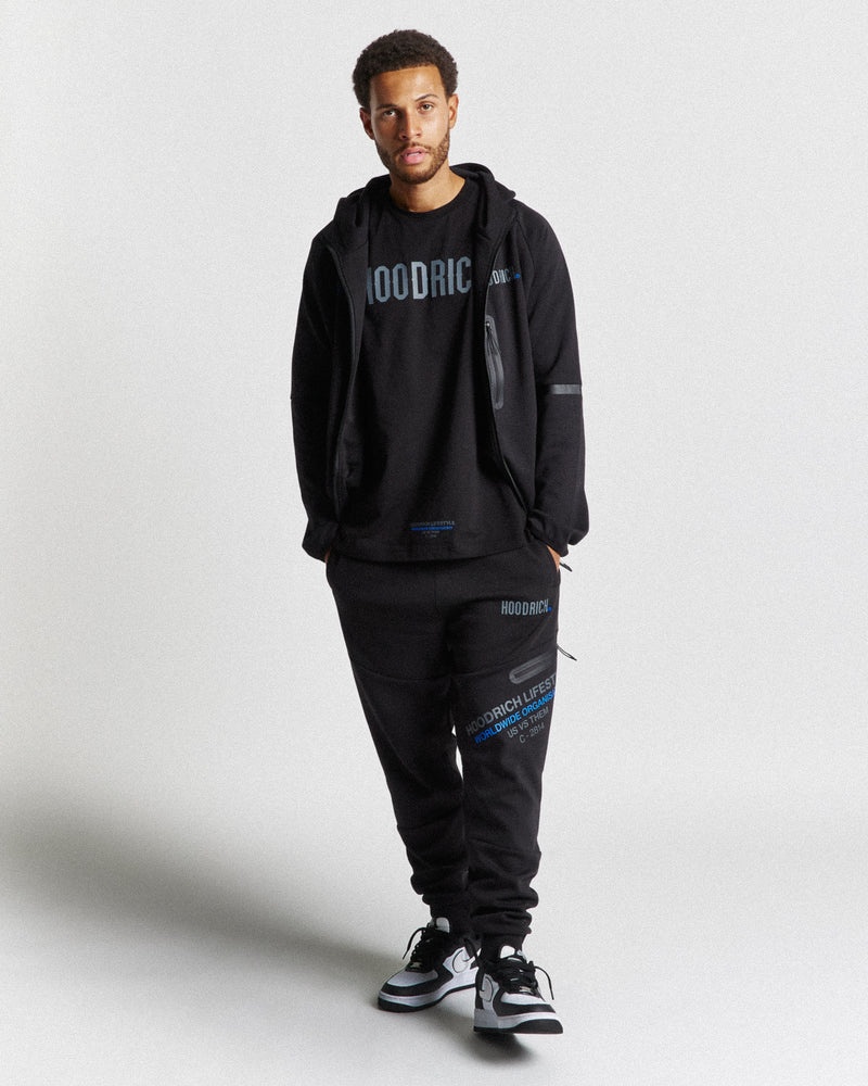 Black / Grey / Blue Men's Hoodrich OG Cycle Joggers | USA BJFAYS859