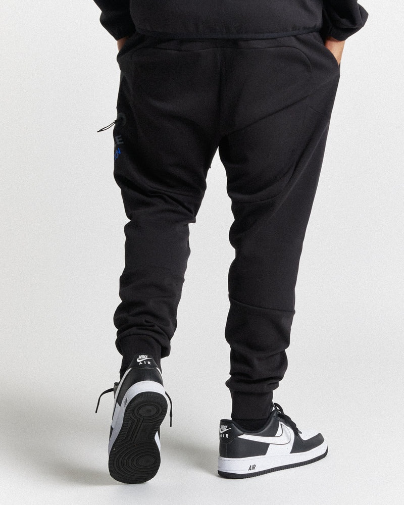 Black / Grey / Blue Men's Hoodrich OG Cycle Joggers | USA BJFAYS859