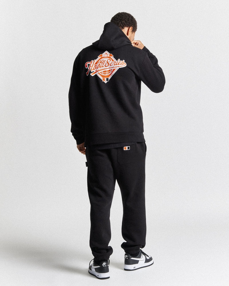 Black / Grey / Orange Men's Hoodrich Fort Hoodie | USA SNEKIW745