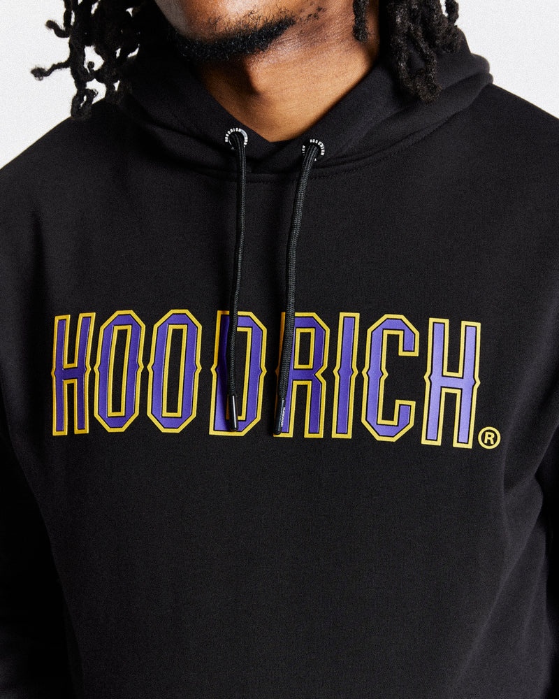 Black / Purple / Yellow Men's Hoodrich Crush Set Tracksuit | USA CQTFGE857