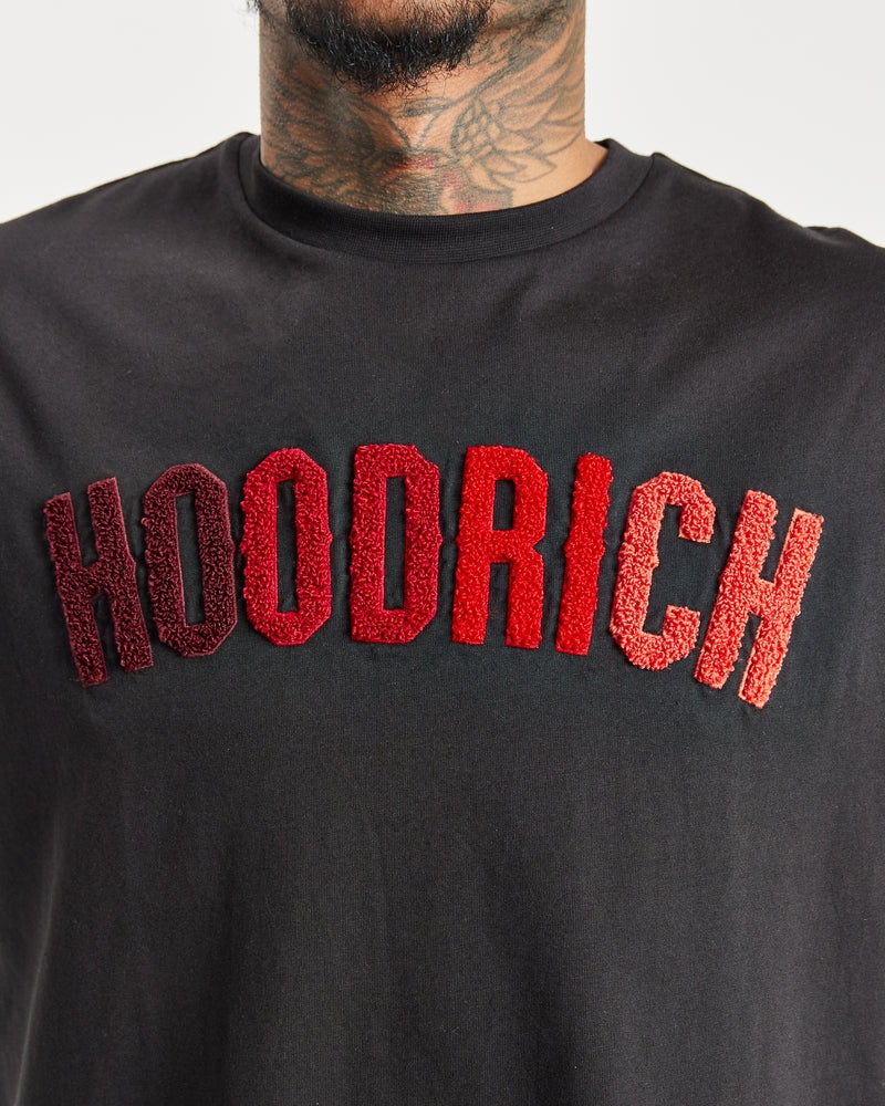 Black / Red / Red Men's Hoodrich OG Kraze T-Shirt | USA MQVZYD863