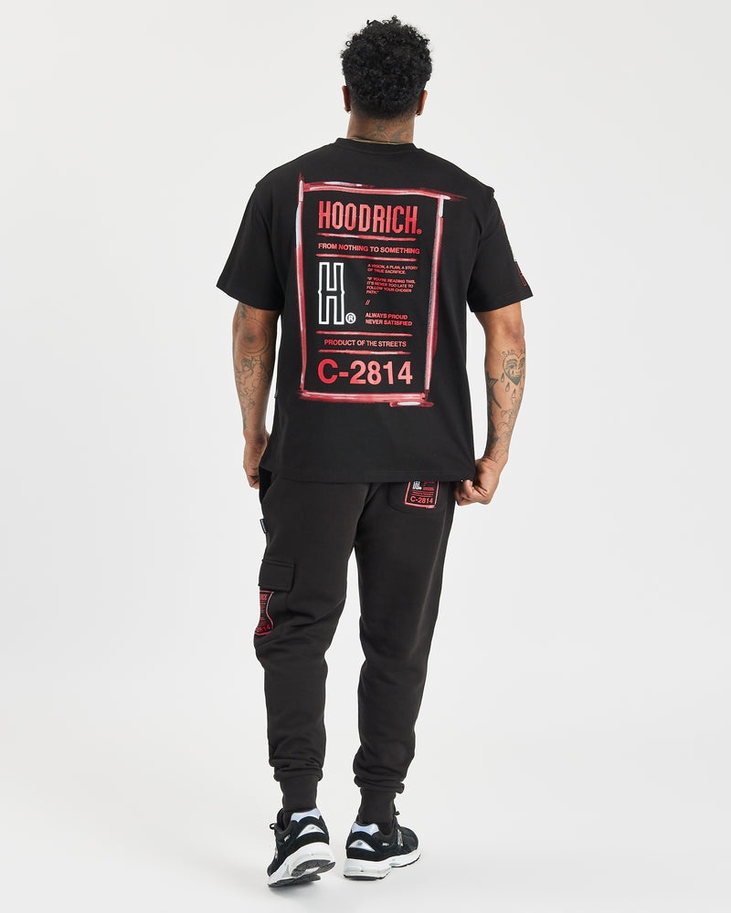 Black / Red / White Men's Hoodrich OG Akira T-Shirt | USA GVFINZ219