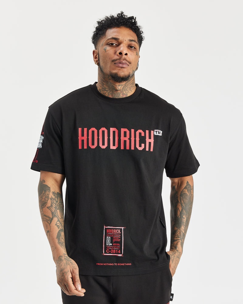 Black / Red / White Men's Hoodrich OG Akira T-Shirt | USA GVFINZ219