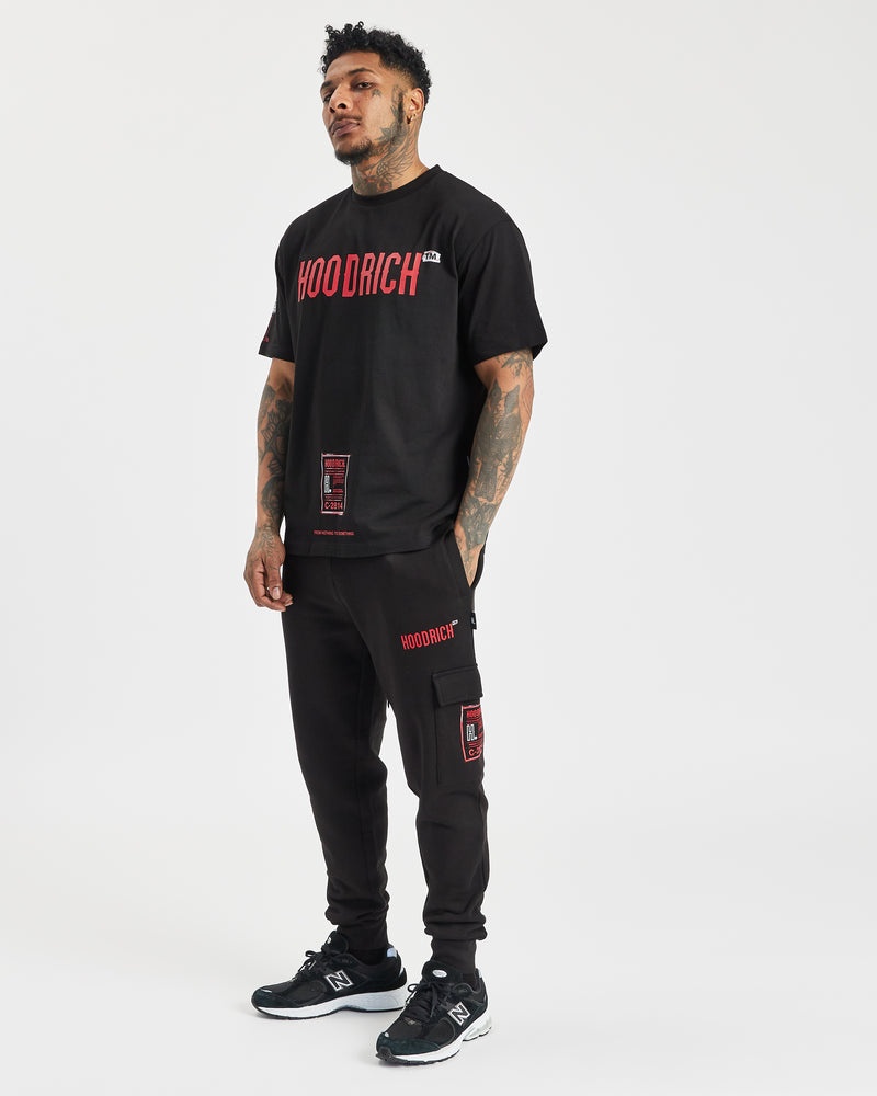 Black / Red / White Men's Hoodrich OG Akira T-Shirt | USA GVFINZ219