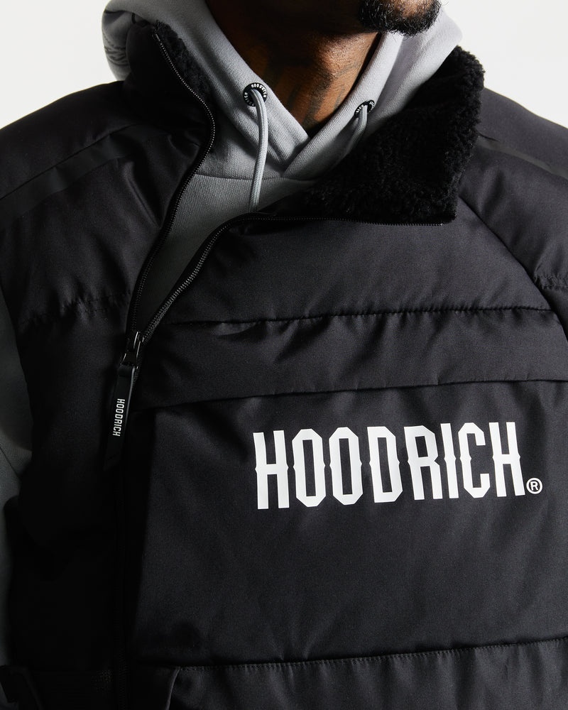 Black / White Men's Hoodrich Carbon Gilet | USA MRHZDN589