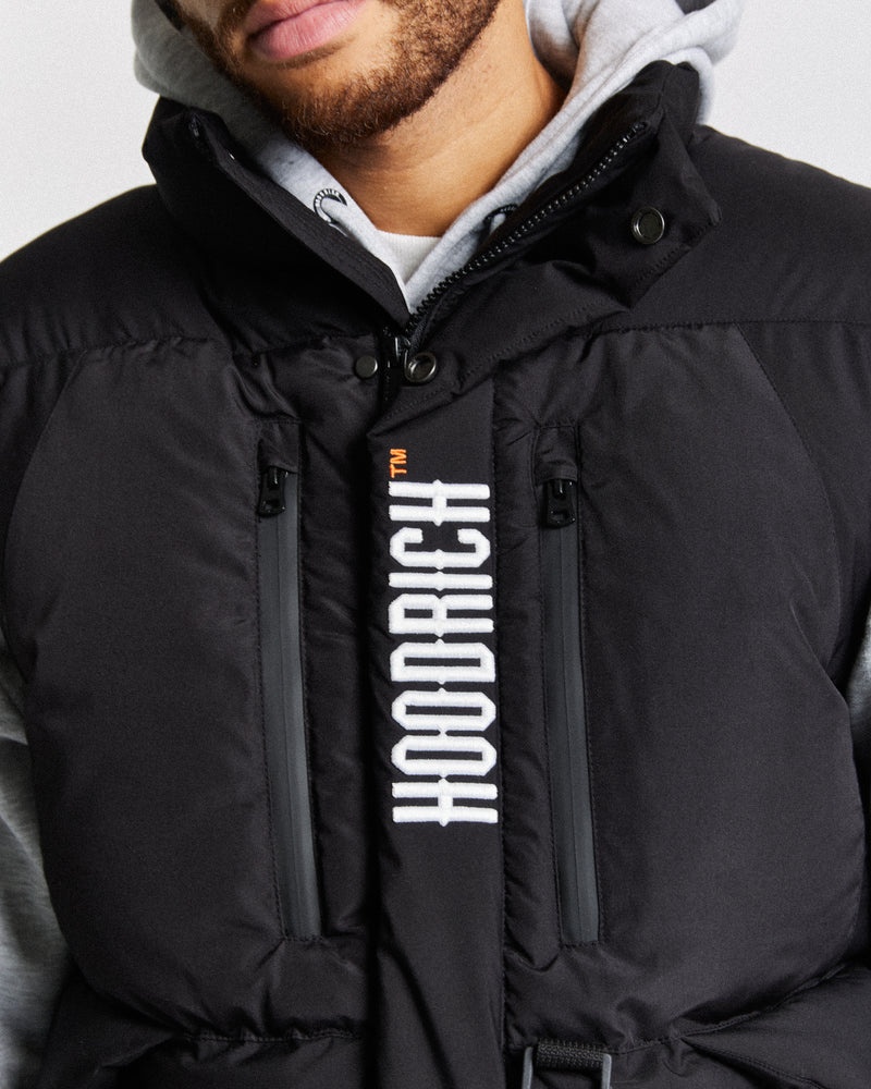 Black / White Men's Hoodrich Limit Gilet | USA VDMZTC392