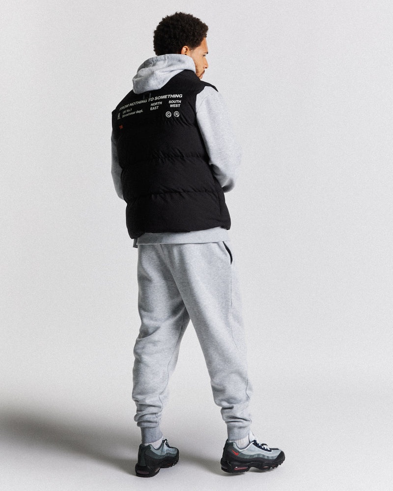 Black / White Men's Hoodrich Limit Gilet | USA VDMZTC392