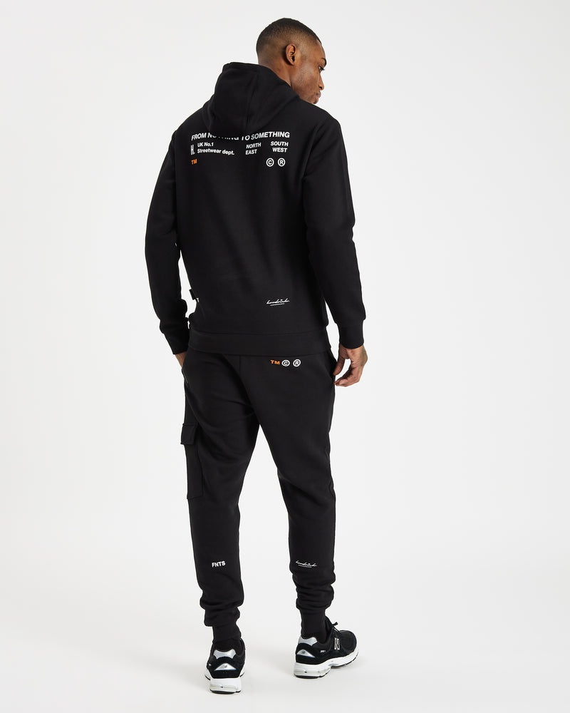 Black / White Men's Hoodrich OG Limit Cargo Joggers | USA PUHBIN075