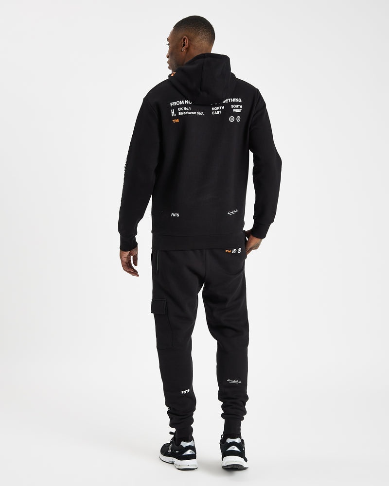 Black / White Men's Hoodrich OG Limit Hoodie | USA FDOZRB628