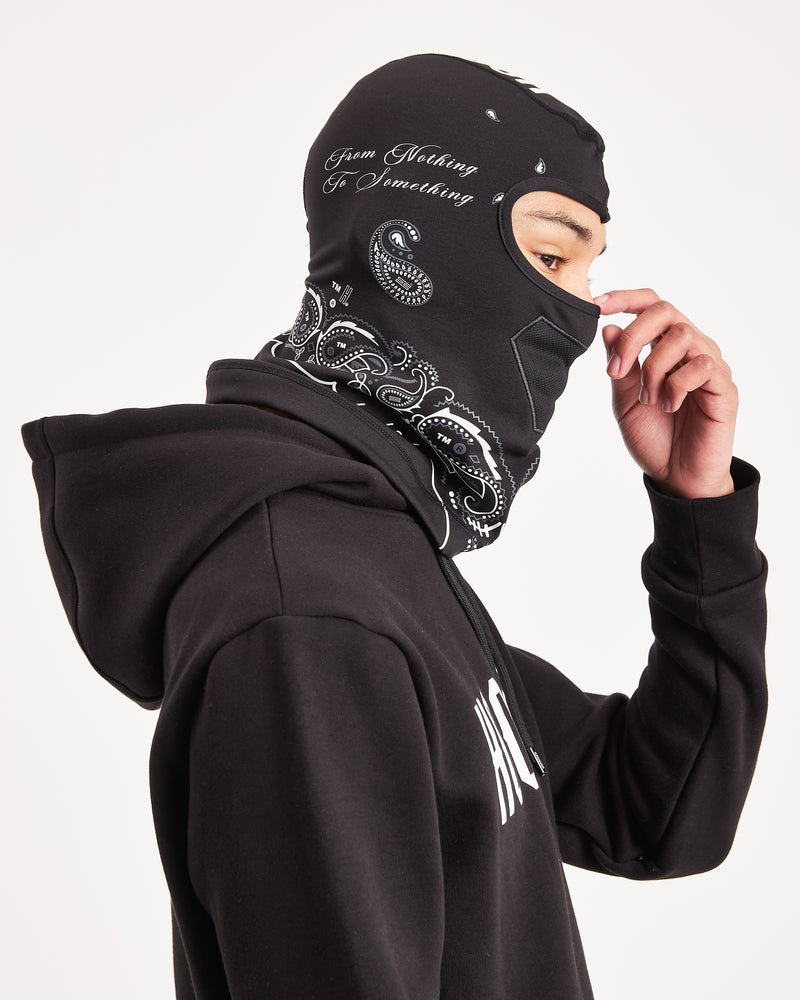 Black / White Men's Hoodrich OG Motif Balaclava | USA ACMZFH416