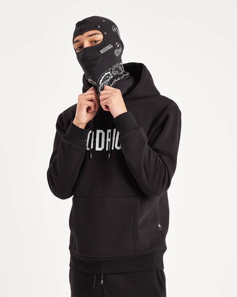 Black / White Men's Hoodrich OG Motif Balaclava | USA ACMZFH416